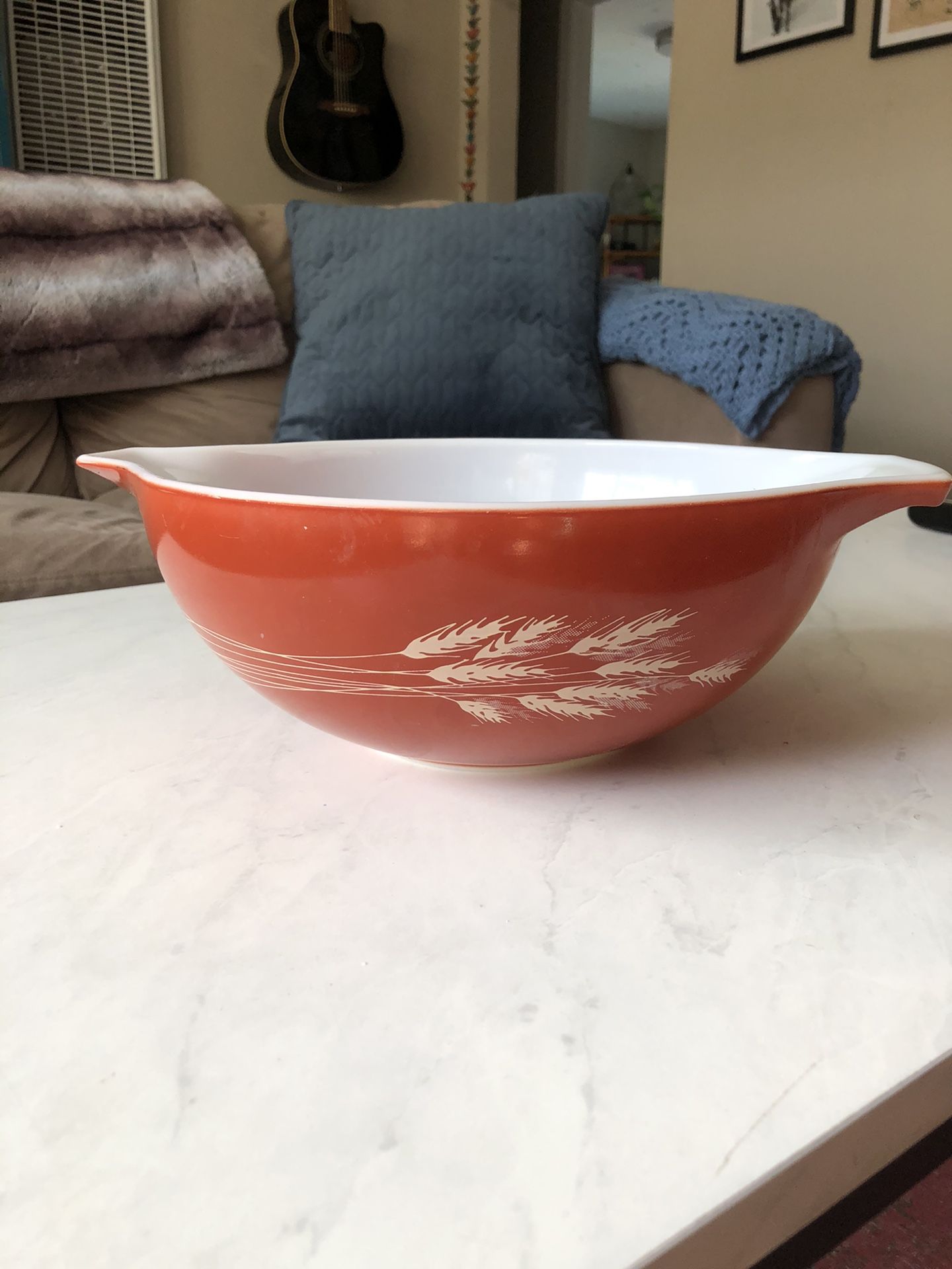 Autumn Harvest Wheat Pyrex- 4 Liter Mixing Bowl