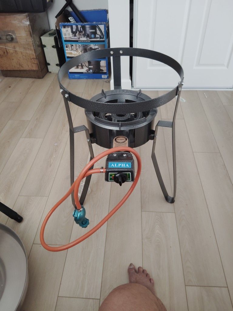 Alpha Stand Burner And Stainless Steel Deep Fryer