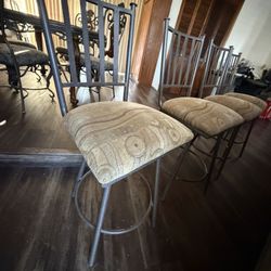 Upholstered Barstools Set Of 4 