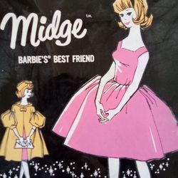 Midge Barbie Mattel Display Travel Case 1963