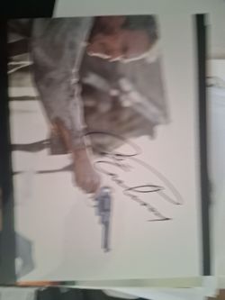 Signed Clint Eastwood picture