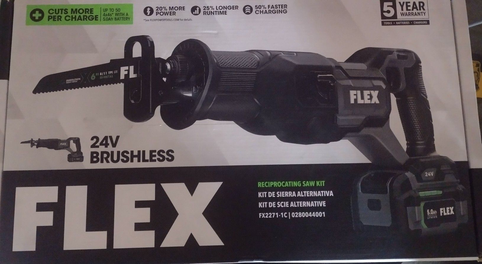 Flex 24 V Reciprocating Saw Kit