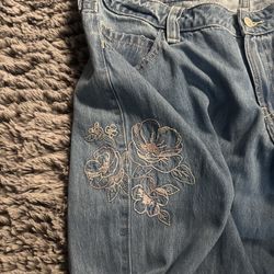 9 pairs of Hollister low-rise super baggy jeans size 16r w33