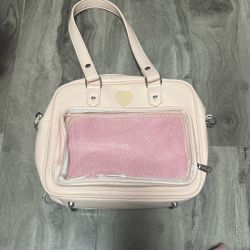 Pink Small It’s Bag! - Cute With Extra Spots For Handles
