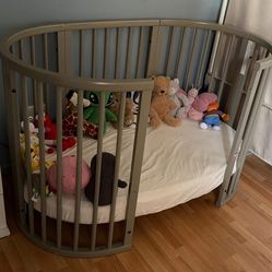 Stokke Sleepi Crib Bassinet Full Bundle Hazy Grey