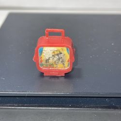 Mini Lenticular Television TV Set 60s Vintage Lundby Flicker Dollhouse Miniature