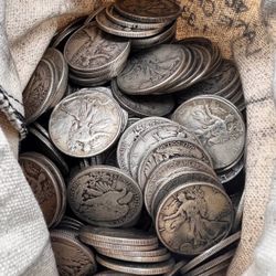 Silver Under Spot / Melt Constitutional Half Dollars Walking Liberty, Benjamin Franklin, Kennedy