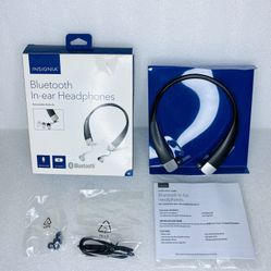 insignia Wireless Bluetooth In-Ear Headset W/Microphone, NS-CAHBTEB02-B