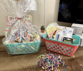 Back To School Art Baskets 