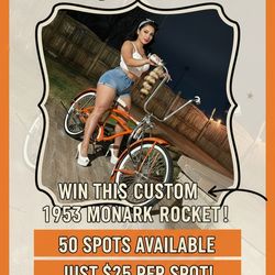 1953 Monark Rocket Lowrider Bike Raffle / Rifa