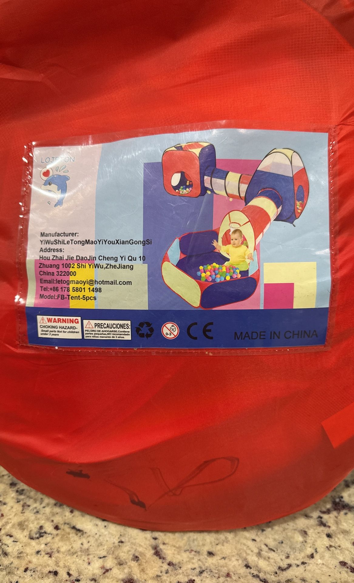 Toddler Play Tent 3 In One