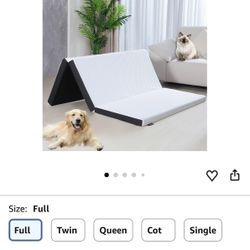 3 Inch Tri Fold Mattress cover. No Foam Included