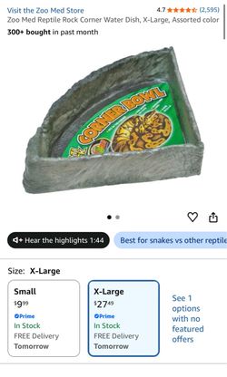 Reptile corner water dish