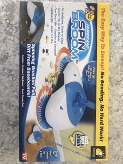 New in box spin broom