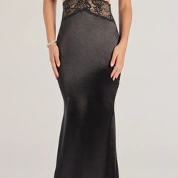Aliana Cutout Lace And Satin Mermaid Dress
