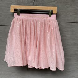 Disney Princess Bibbidi Bobbidi Boutique Pink Sequin Tulle Skirt Girl Large
