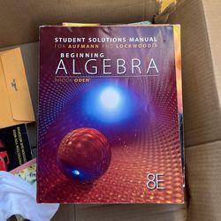 Beginning Algebra Book Solution Manual