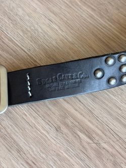Men’s cowhide garrison leather belt