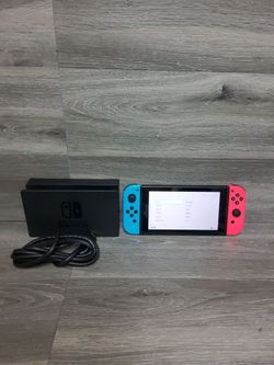 Nintendo Switch hac-001(01) console with joy cons, dock and hdmi, no power cord included