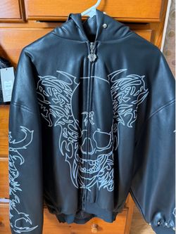 Revenge Jacket Men’s Long Sleeve Hoodie Grunge Skull Y2K Style