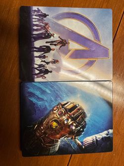 Avengers Infinity War and Endgame 4K/Blu Ray Steelbook