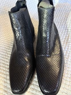 Exótico Genuino Python Lucent Boots Size 42