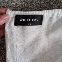  Xs WHITE SUMMER DRESS  WHITE FOX