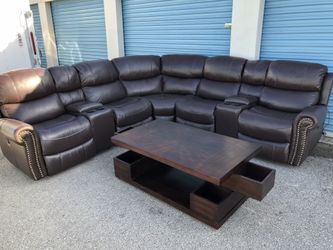 Power Reclining Sectional Couch