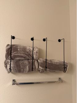 Wall mounted Two set Towel holder
