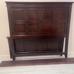 Solid wood Queen bed frame