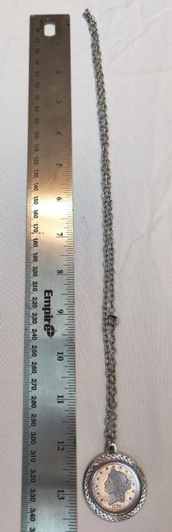 Vintage 1976 Bicentennial Coin Necklace