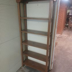 Solid woodwhat not shelf 