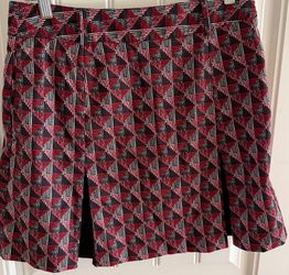 Izod XFG Women’s Size 2 Skort Red Black Plaid Golf Tennis Pickleball