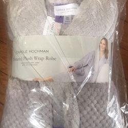 Size XS / Carole Hochman Womens Plush Soft Polyester Fleece Wrap Robe