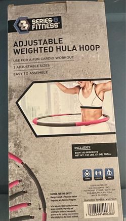 Series 8 Fitness Adjustable Weighted Hula Hoop