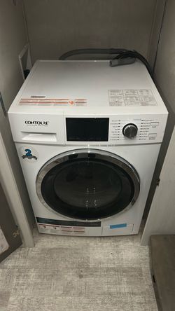 “Contour ”Space Saver Washer/Combo. (White)