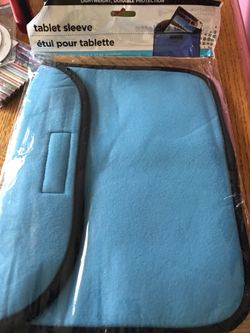 Blue tablet sleeve