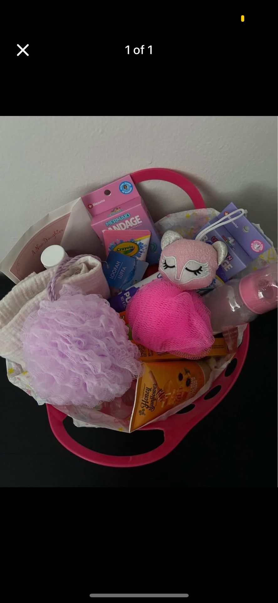 baby shower basket (girl)