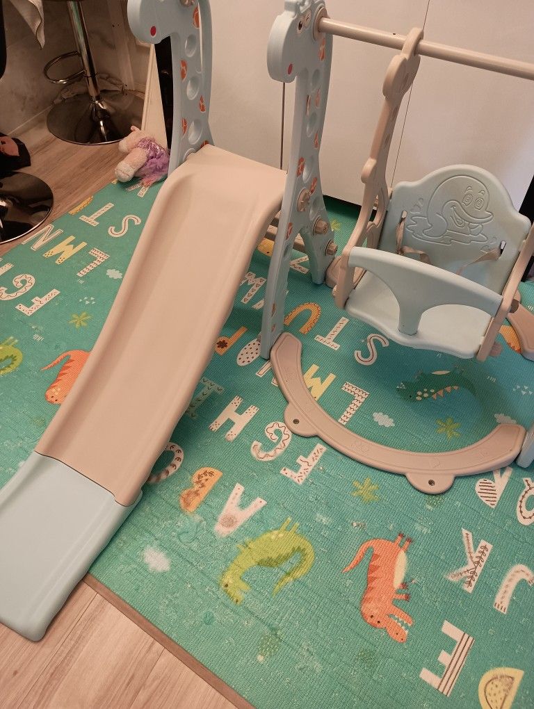 Toddler/Kids swing and slide set