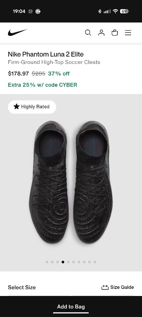 Nike Phantom Luna Size 9