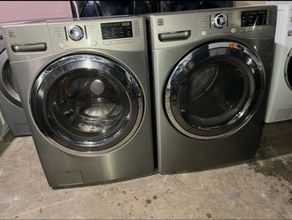 Kenmore Elite front-load washer and dryer pair