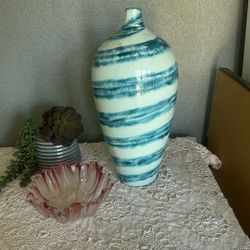 17 Inch Flower Vase Has Little Chip At The Bottom 