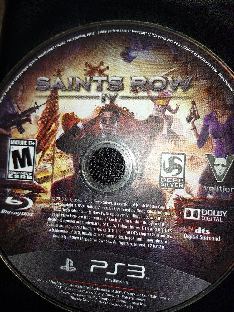 Saints Row Ps3 Disc Only