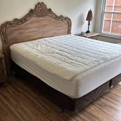 King size Bed Frame And Mattress 