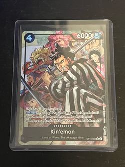 2026 One Piece KIN'EMON #OP16-082 The Time Of Battle Alternate Art FA SR Holo EN