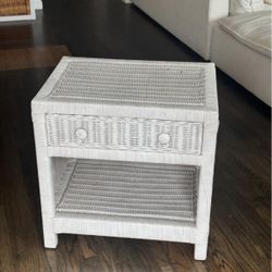 Wicker Nightstand 