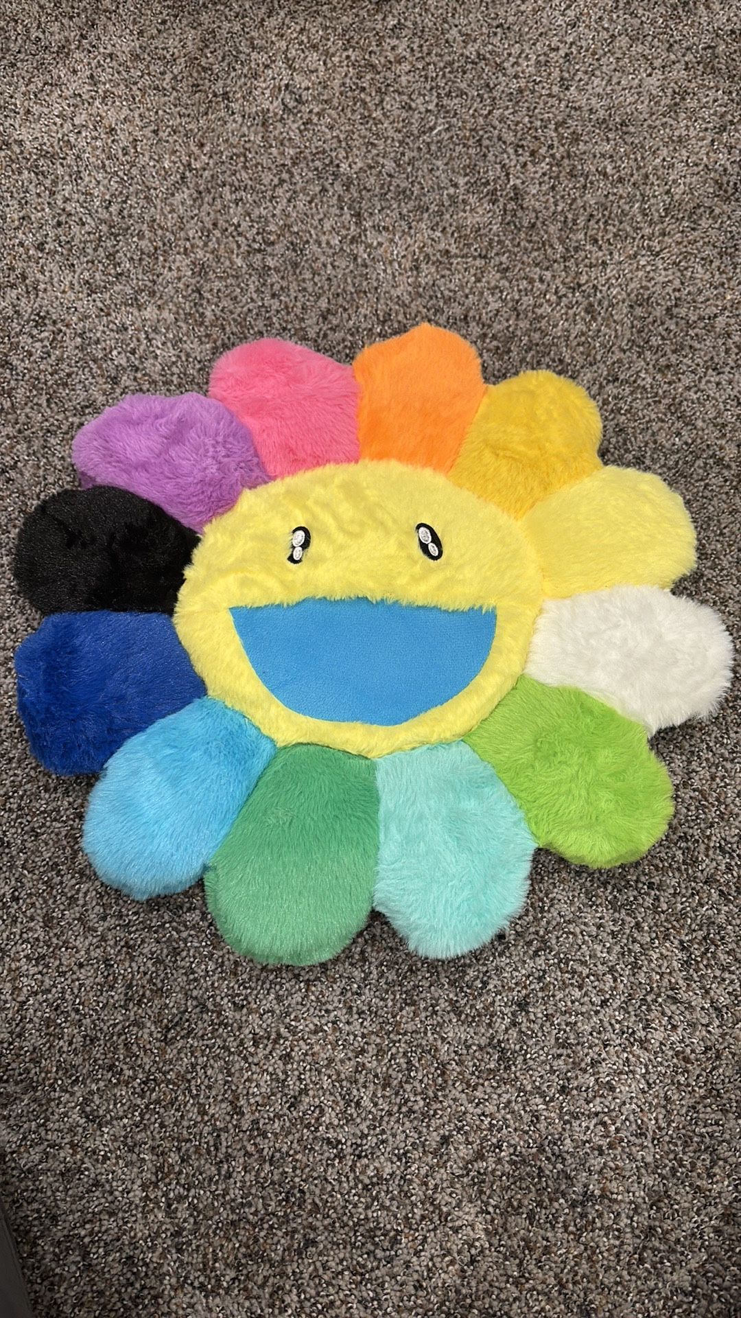 Takashi Murakami Rainbow Flower Plush Plushy Pillow