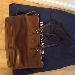 Dooney&Bourke Florentine Leather Large Zip Tote & Pebble Grain Zip Pouch