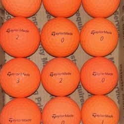 12 TaylorMade Kalia Matte Golf Ball 5/4a Lot D079