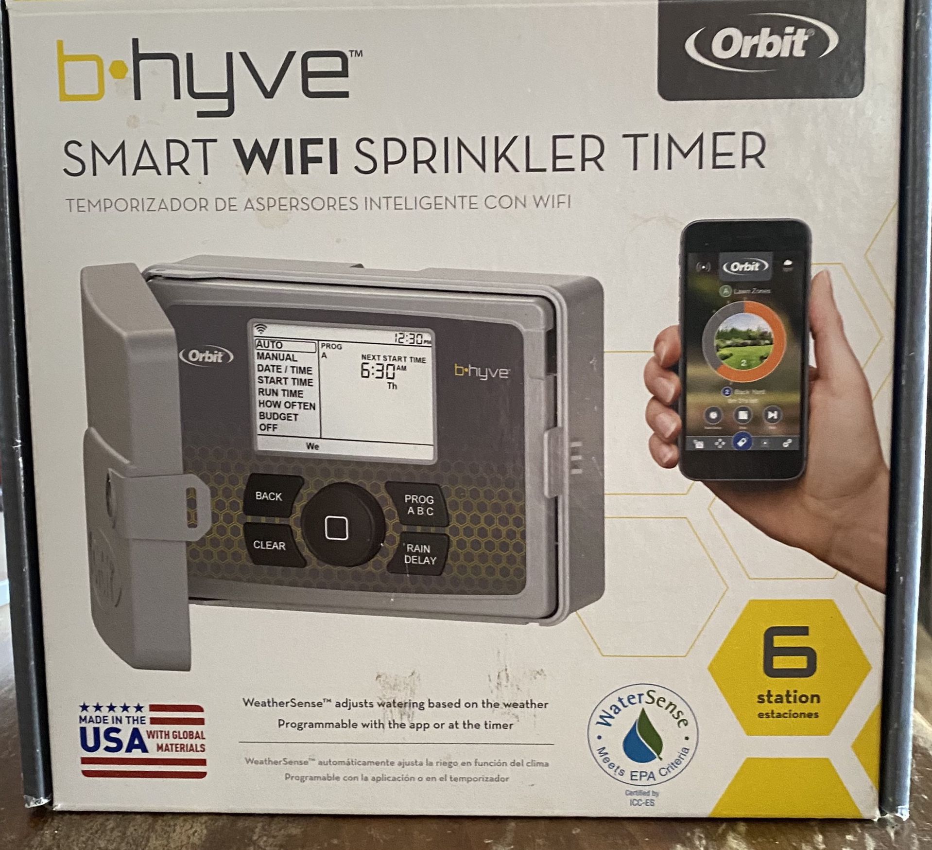 B Hyve Smart Wifi Sprinkler Timer ORBIT New